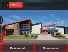 Tablet Screenshot of martinbuildingservices.com
